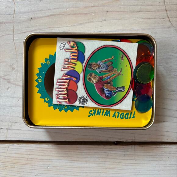 Tin Box NWT Tiddly Winks Game - Picture 4 of 4
